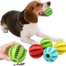 dog treat feeder ball, interactive dog toy, dog chew toy, puppy training toy, bite resistant dog ball, dog dental cleaning toy, food dispensing ball for dogs, rubber chew ball, slow feeder toy for puppies, small dog chew toy
