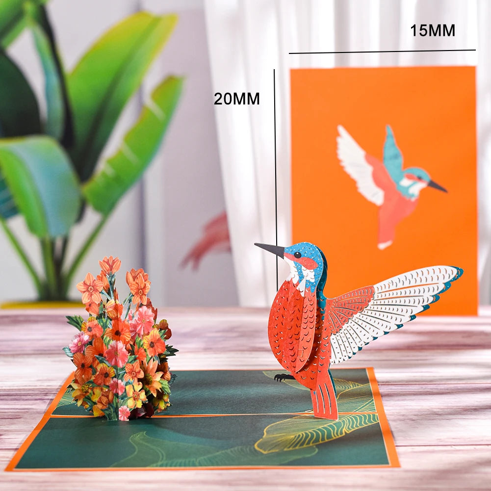 3D Animals Pop up Card Birthday Greeting Card Butterfly