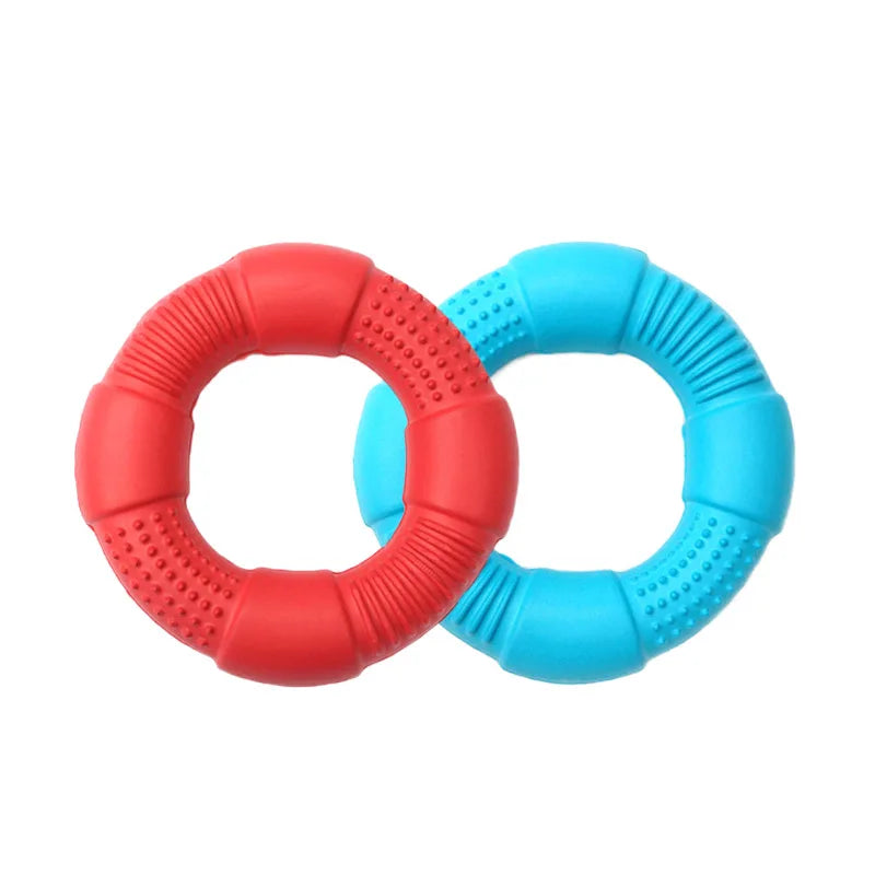 CAITEC Dog Toys Foam Ring Toy Soft Bite Ring Light Durable Floatable Bite Resistant Interactive Toy 3 Size for Choosing