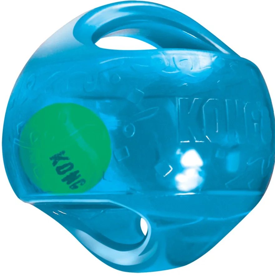 M/L Size KONG Jumbler Ball/Football Dog Toy, Color Varies
