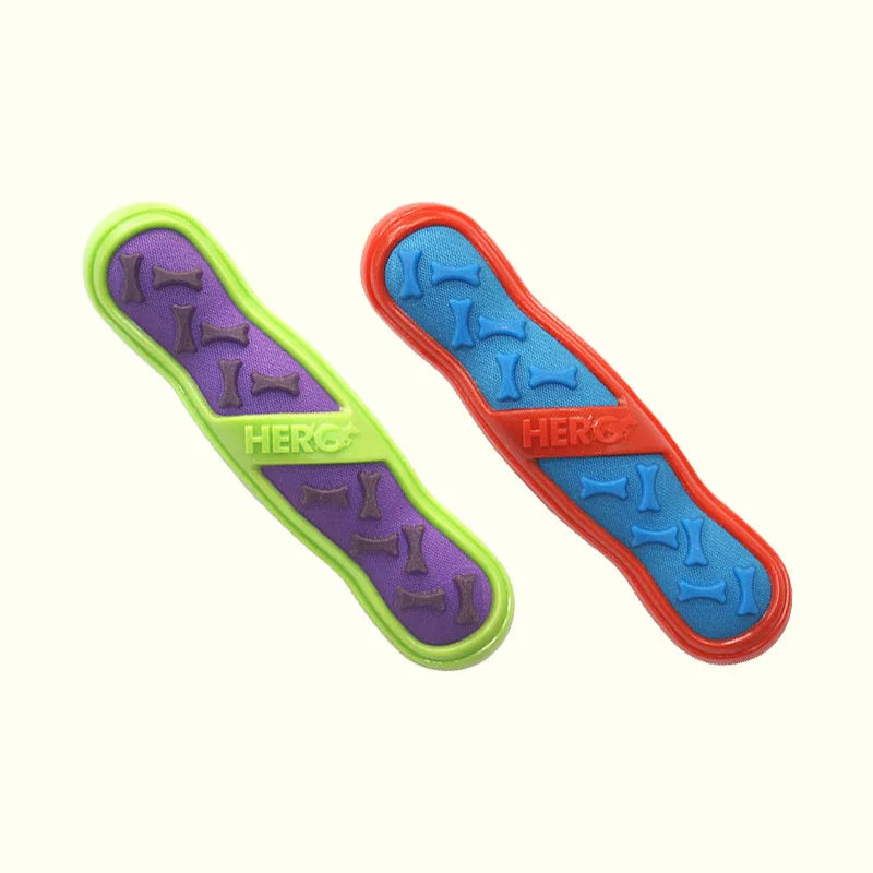 CAITEC Dog Toys Squeaking Stick and Bone Floatable Springy Suitable for Tossing and Chasing Soft