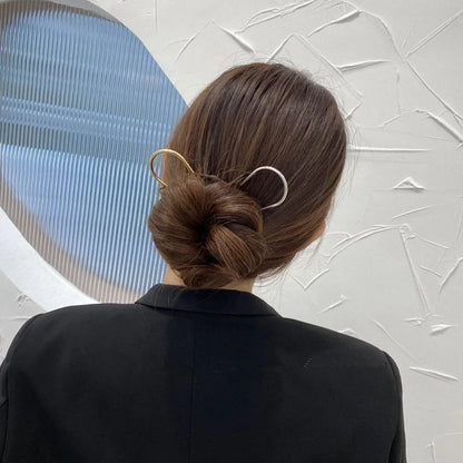 新しいパールヘアピン 韓国製 U字型メタルシェルヘアクリップピン レディース ガールズ ヘアスティック バンメーカー ヘアスタイリングアクセサリー ギフト