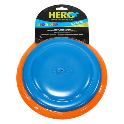HERO Dog Toys Flying Disc Squeaky Interactive Dog Toy Suitable for Medium or Large Dogs