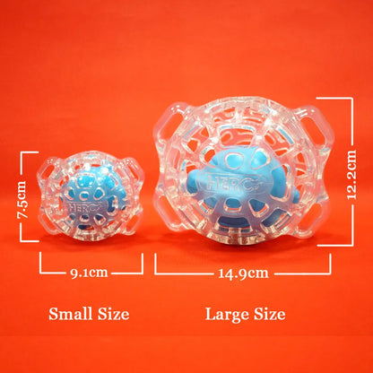 CAITEC Dog Toys Hollow Squeaking Feeding Ball Foraging Dog Toy Dog Ball Floatable Suitable for Small to Large Dogs