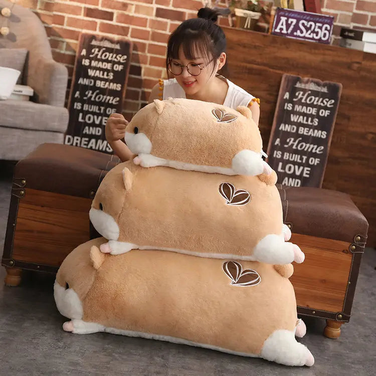 50-120cm Big Size Doll Cartoon Hamster Plush Toy Soft Stuffed Animals Pillow Girls Birthday Gifts Winter