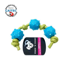 CAITEC Dog Toys Chewing Ball String Soft Durable Chewing and Tugging Best for Small Dog Puppy