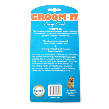 CAITEC Dog Product Curry Comb Bath Brush Grooming Interactive with your Dogs Allow for Deep Clean
