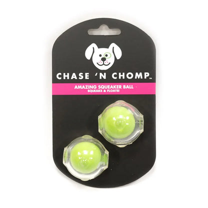 CAITEC Dog Squeaky Toys Mini Squeaking Ball Floatable Soft Springy for Tossing and Chasing Suitable for Mini or Small Dogs