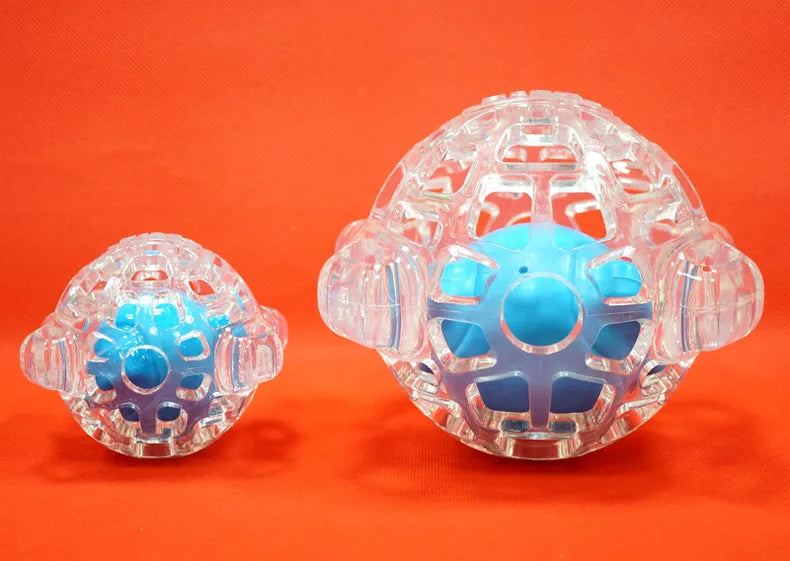 CAITEC Dog Toys Hollow Squeaking Feeding Ball Foraging Dog Toy Dog Ball Floatable Suitable for Small to Large Dogs