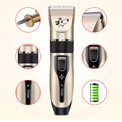 Rechargeable Pet Hair Trimmer for Dogs, Cats & Animals