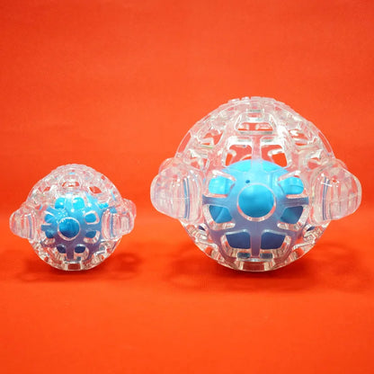 CAITEC Dog Toys Hollow Squeaking Feeding Ball Foraging Dog Toy Dog Ball Floatable Suitable for Small to Large Dogs