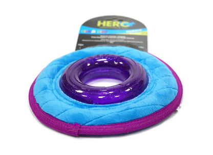 HERO Dog Toys Fabric Flying Disc Soft Squeaky Interactive Dog Toys Suitable for Small to Large Dogs