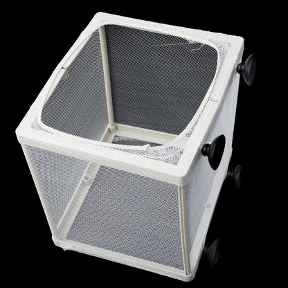 Fish Tank Aquarium Guppy Breeding Breeder Fish Baby Gauze Trap Box Isolator S/L