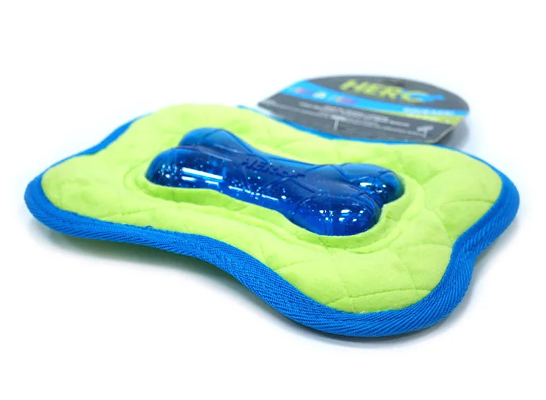 HERO Dog Toys Fabric Flying Disc Soft Squeaky Interactive Dog Toys Suitable for Small to Large Dogs