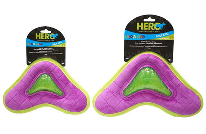 HERO Dog Toys Fabric Flying Disc Soft Squeaky Interactive Dog Toys Suitable for Small to Large Dogs
