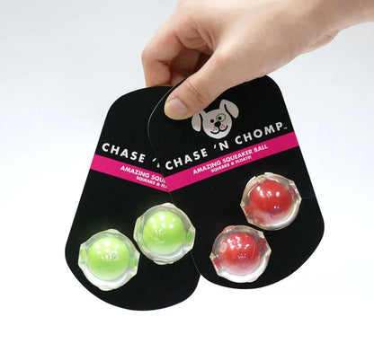CAITEC Dog Squeaky Toys Mini Squeaking Ball Floatable Soft Springy for Tossing and Chasing Suitable for Mini or Small Dogs