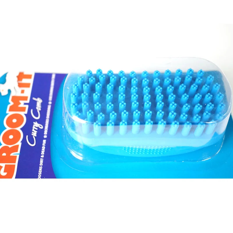 CAITEC Dog Product Curry Comb Bath Brush Grooming Interactive with your Dogs Allow for Deep Clean