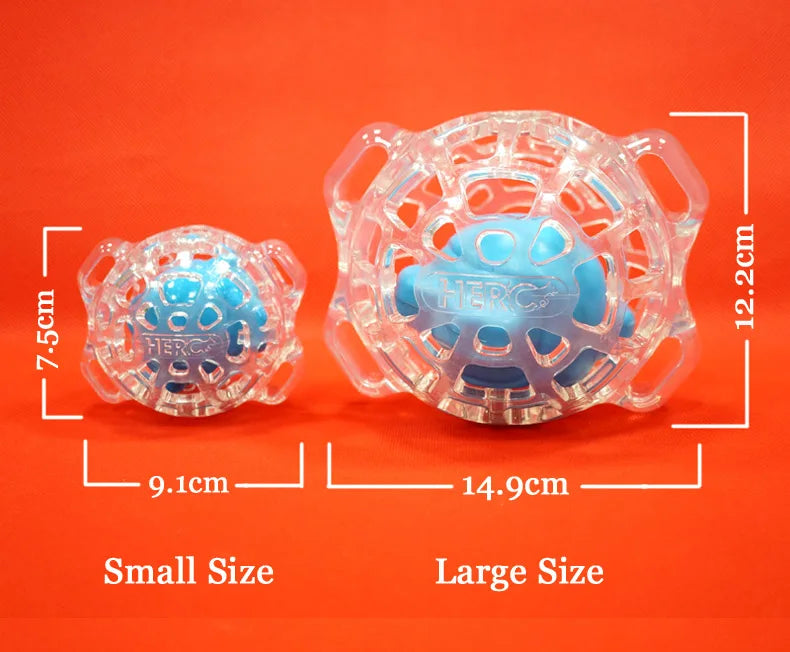 CAITEC Dog Toys Hollow Squeaking Feeding Ball Foraging Dog Toy Dog Ball Floatable Suitable for Small to Large Dogs