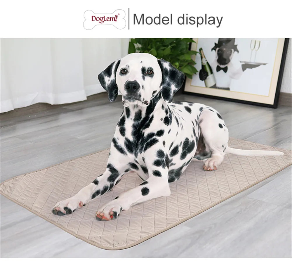 Dog Pee Pad Reusable Washable Dog Urine Mat Bamboo Fiber Sofa Waterproof Absorbent Puppy Cat Training Diaper Mat Pet Supplies