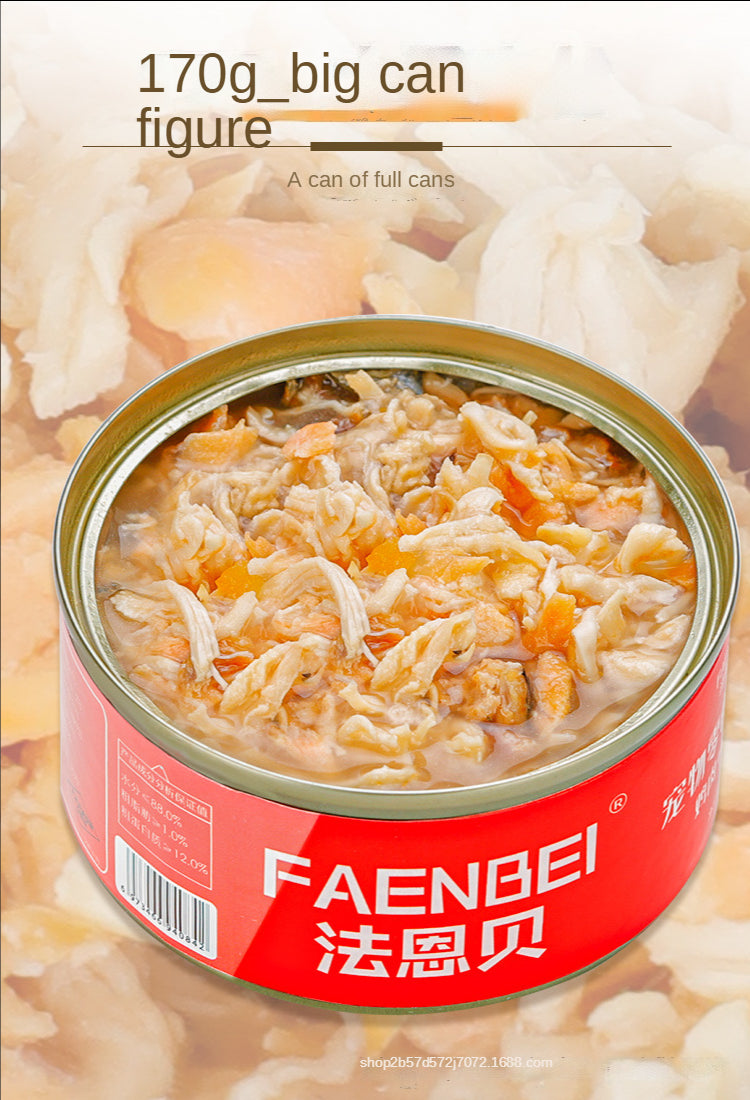Canned cat white meat snack can cat snacks cat staple food young cat fat 170g cat wet food