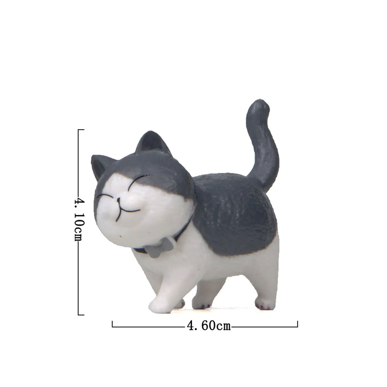 Cute Cat Ornaments Kawaii Bell Cat Animal Fairy Garden Figurines Accessories Home Decoration Desktop  Model Birthday Gift Gif