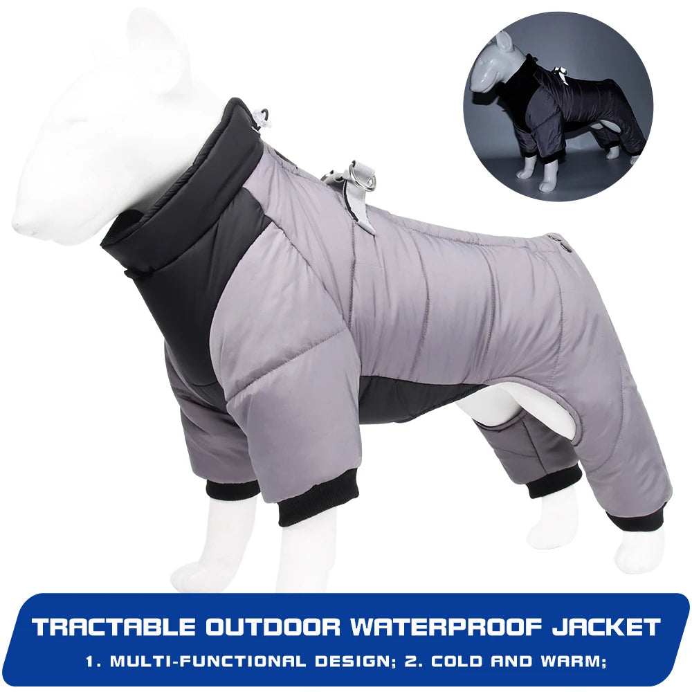 Winter Warm Thicken Pet Dog Jacket Waterproof Dog Clothes for Small Medium Dogs Puppy Coat Chihuahua French Bulldog Pug Clothing