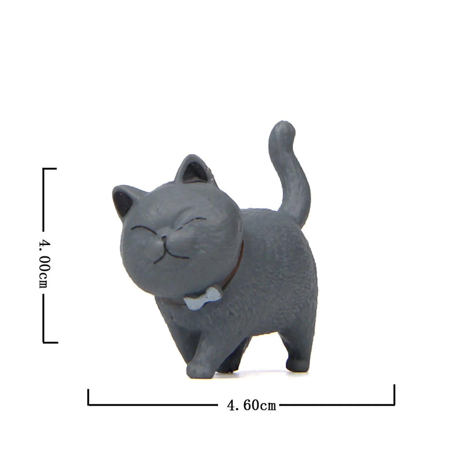 Cute Cat Ornaments Kawaii Bell Cat Animal Fairy Garden Figurines Accessories Home Decoration Desktop  Model Birthday Gift Gif