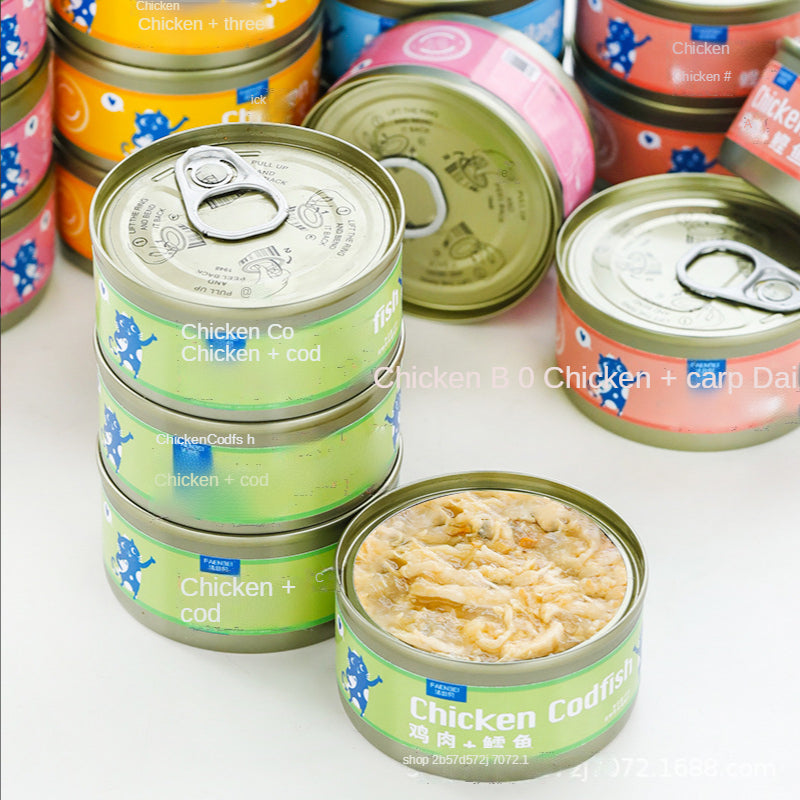 Canned cat white meat snack can cat snacks cat staple food young cat fat 170g cat wet food