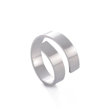 Skyrim Adjustable Ring for Women Stainless Steel Cat Snake Cross Dog Paw Lightning Angel Wing Couple Ring 2024 Trendy Jewelry