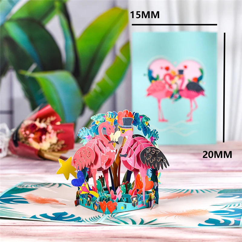 3D Animals Pop up Card Birthday Greeting Card Butterfly