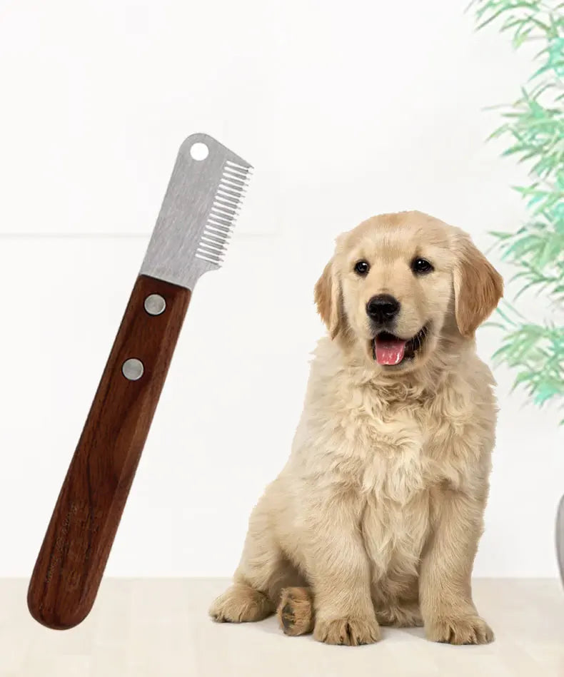 Pet Hair Shedding Comb Cat Brush Grooming Tool Dog Hair Removal Knife For Matted Long Hair Curly Pet Brush Combs Cleaning Tool