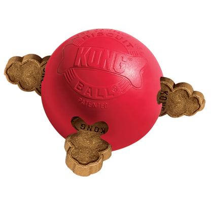 S-Size KONG Classic Biscuit Ball Dog Toy