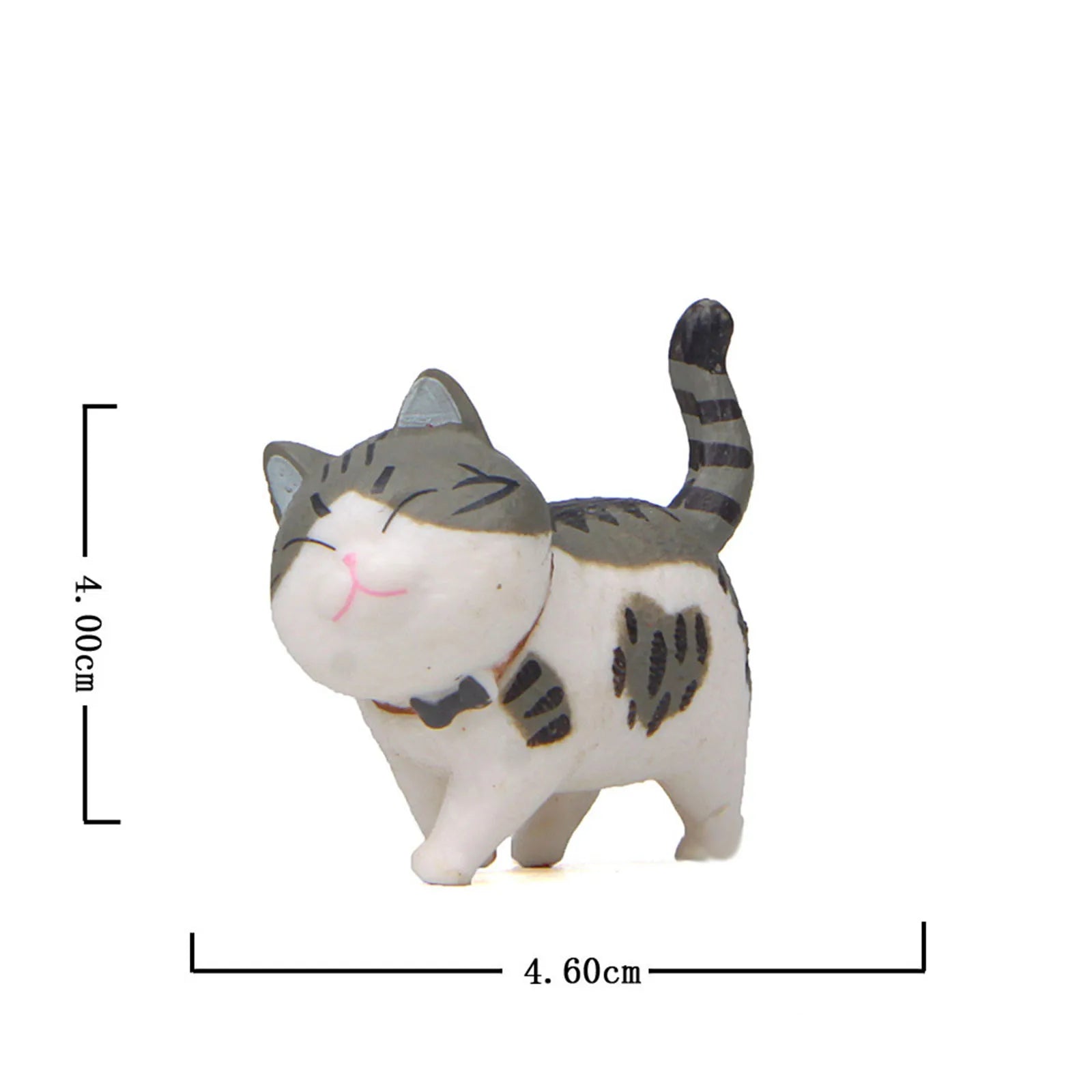 Cute Cat Ornaments Kawaii Bell Cat Animal Fairy Garden Figurines Accessories Home Decoration Desktop  Model Birthday Gift Gif