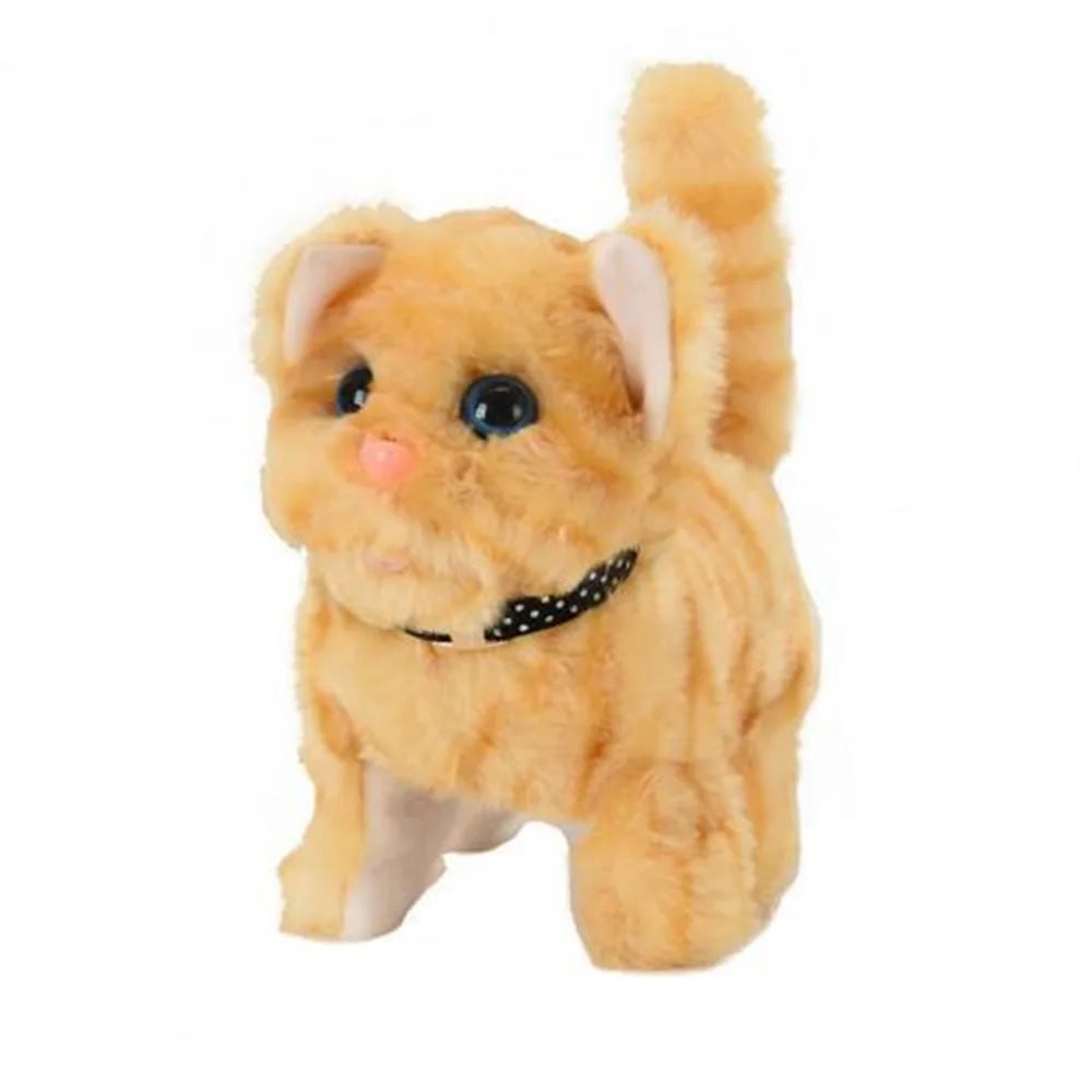 Electric Plush Kitten Toys That Can Walk Bark  Move  And Simulate Delicate Plush Toys  Cats  Pets  And Children'S Toys As Gifts