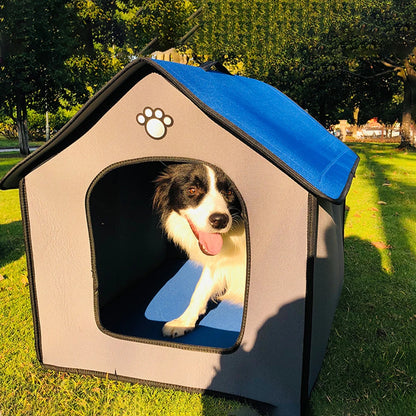 Waterproof Outdoor Dog Kennel – Chew-Proof, Soft, Portable Bed