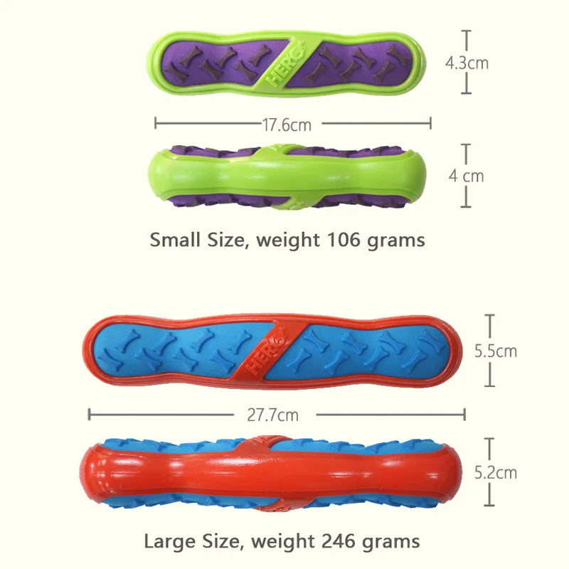 CAITEC Dog Toys Squeaking Stick and Bone Floatable Springy Suitable for Tossing and Chasing Soft