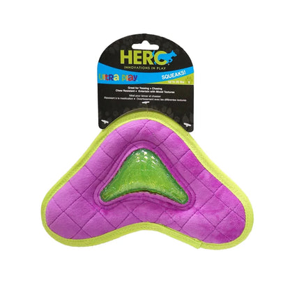 HERO Dog Toys Fabric Flying Disc Soft Squeaky Interactive Dog Toys Suitable for Small to Large Dogs