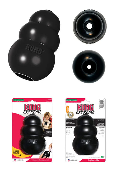 S-XXL KONGエクストリーム犬用おもちゃ（お好みの犬用おやつ付き） 