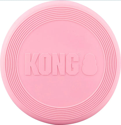 KONG Puppy Flyer Dog Toy, Blue/Pink