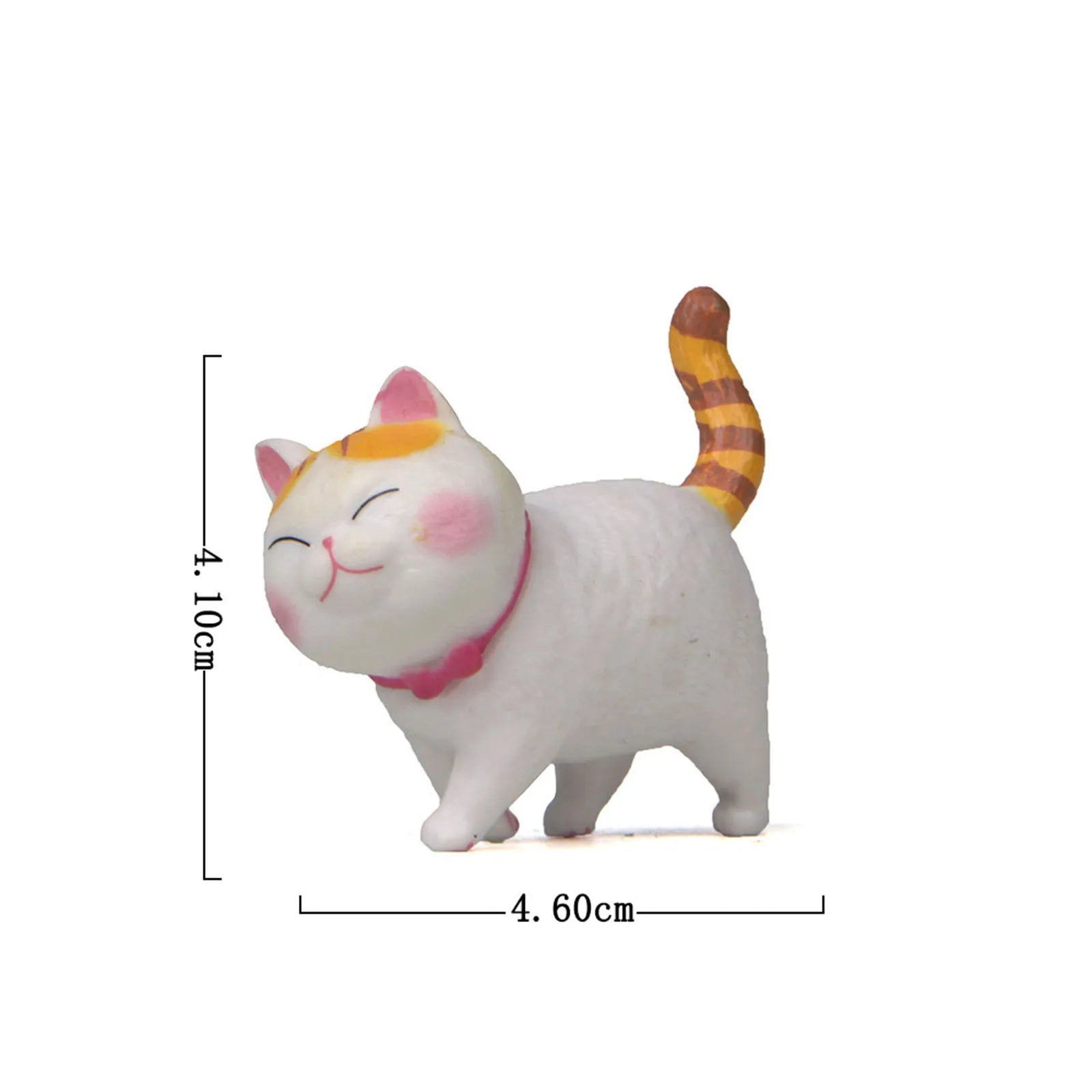 Cute Cat Ornaments Kawaii Bell Cat Animal Fairy Garden Figurines Accessories Home Decoration Desktop  Model Birthday Gift Gif