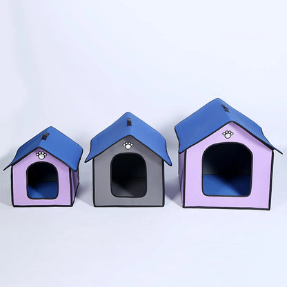 Waterproof Outdoor Dog Kennel – Chew-Proof, Soft, Portable Bed