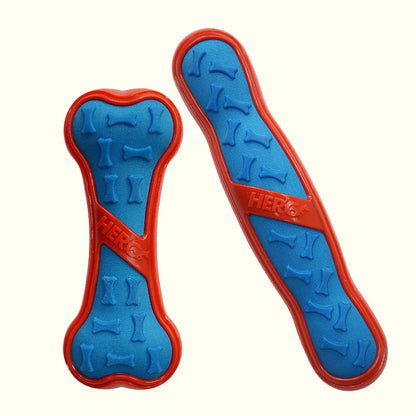 CAITEC Dog Toys Squeaking Stick and Bone Floatable Springy Suitable for Tossing and Chasing Soft