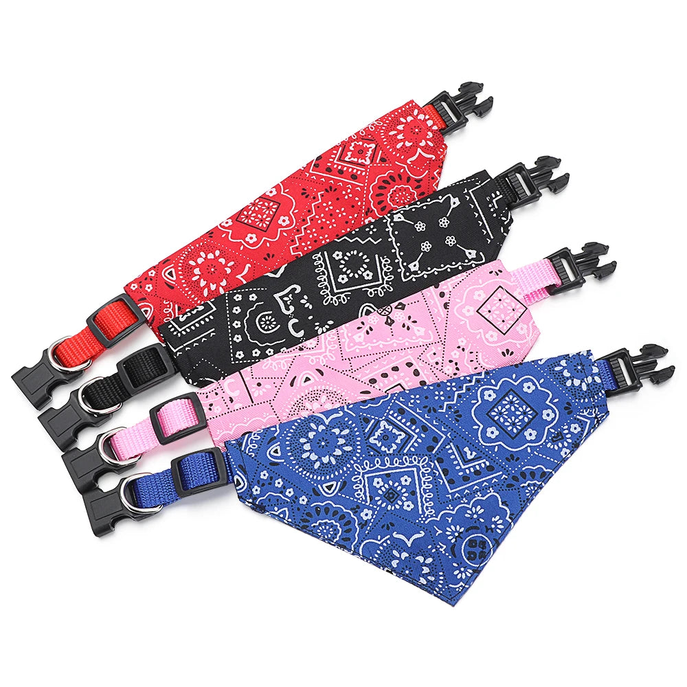 Adjustable Triangular Bandage For Pet Dog Cat Washable Scarf Bandana Collar Bibs Cat Neck Decor Birthday Party Dress Up