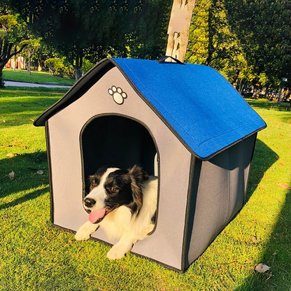 Waterproof Outdoor Dog Kennel – Chew-Proof, Soft, Portable Bed