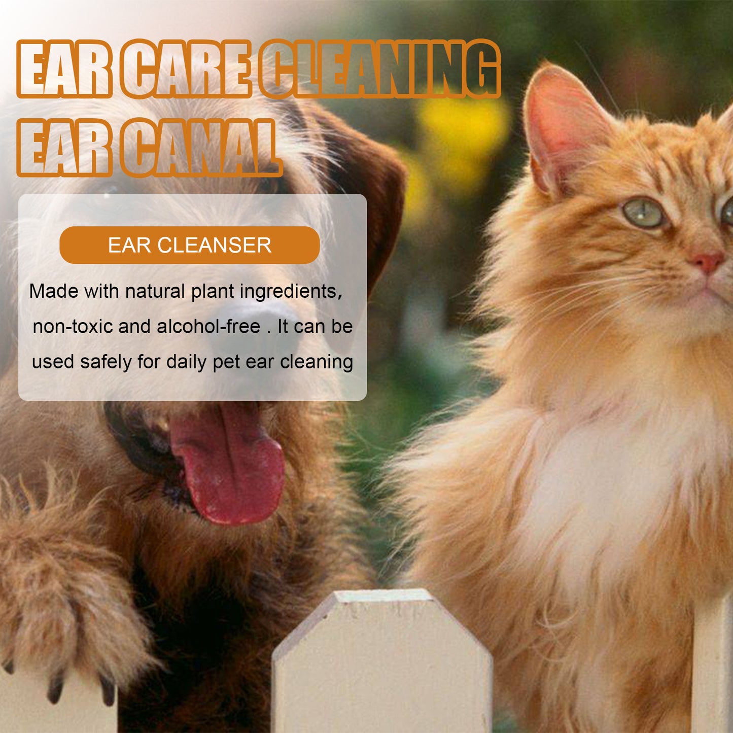 Pets Ear Cleaner Drops Prevents Itching Infection Inflammation Control Cats Ear Odors Dogs Removes Ear Mites Cleaning Liquid Set