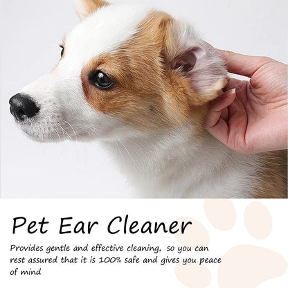 Pets Ear Cleaner Drops Prevents Itching Infection Inflammation Control Cats Ear Odors Dogs Removes Ear Mites Cleaning Liquid Set