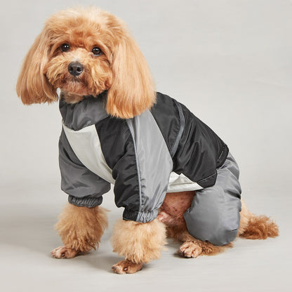 ペットの冬用カラーマッチングコットンパッド入り服犬用中型犬用大型犬用暖かくて快適