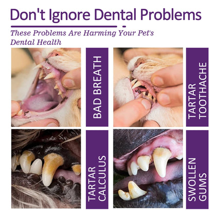 Pet Teeth Toothpaste V34 Deep Cleaning Teeth Mouth Deodorant Reduce Plaque Stain Dental Calculus Fresh Breath Pet Oral Care