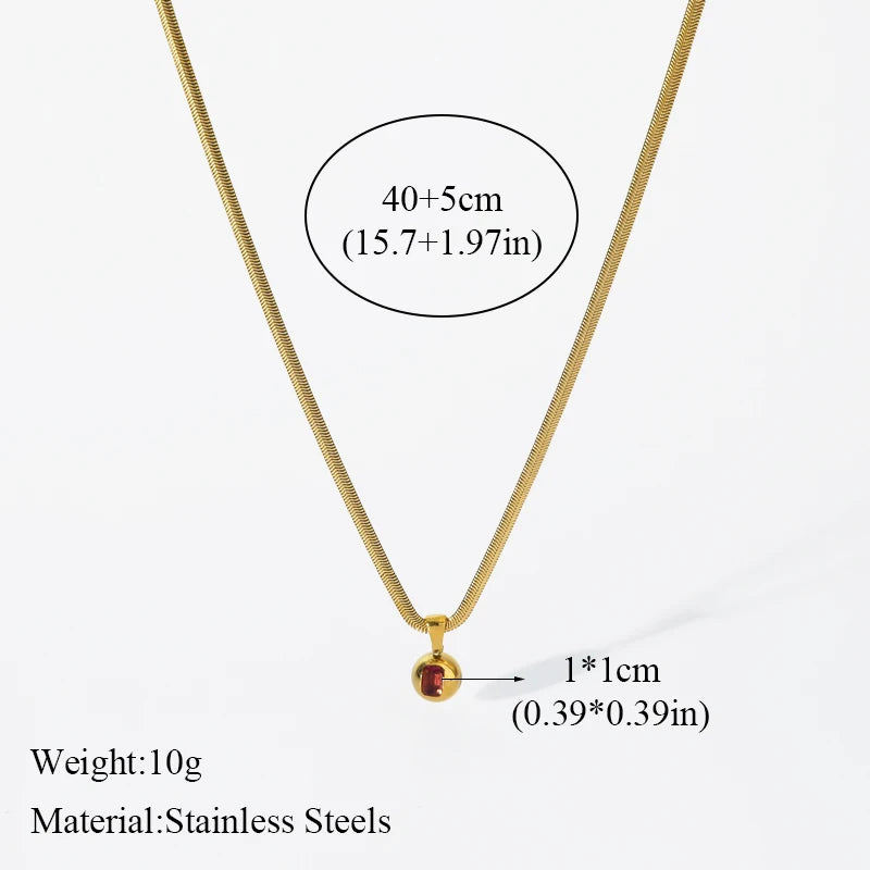 EILIECK 316L Stainless Steel Moon Pearl Zircon Puppy Pendant Necklace For Women Girl New Fashion Neck Chain Jewelry Gift Bijoux
