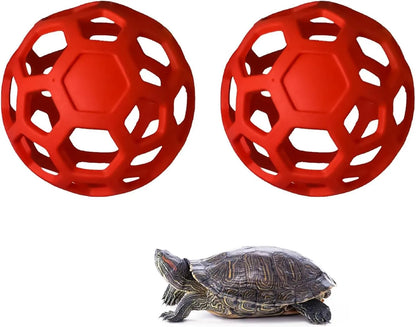 2Pcs Hanging Tortoise Treat Ball Vegetable Dispenser Hay Feeder Feeding Grass Ball for Tortoise Rabbit Guinea Pig Accessories